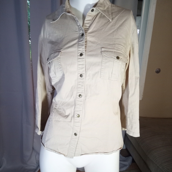 Reitmans Light Tan Shirt - Picture 1 of 2